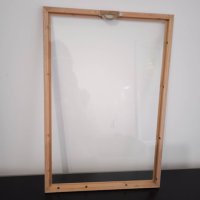 Голяма дървена рамка със стъкло, снимка 4 - Декорация за дома - 36857471