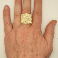 Мъжки златни пръстени  14К-585 , снимка 16 - Пръстени - 39545833