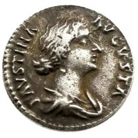 Монета Денарий на Императрица Фаустина II - Реплика, снимка 1 - Нумизматика и бонистика - 42896068