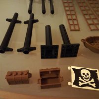 Основа и части за кораб Лего пирати 6285 - Black Seas Barracuda - Lego Pirates, снимка 4 - Колекции - 38619796