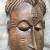 Стара африканска маска #3, снимка 2 - Антикварни и старинни предмети - 42344109