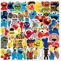 50 бр Улица Сезам Бисквитено чудовище Muppet Cookie Monster малки самозалепващи лепенки стикери , снимка 1 - Други - 42464425