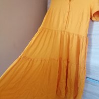 MSCH Copenhagen жълта рокля с харбали , снимка 4 - Рокли - 37998218