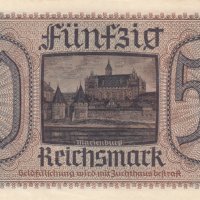 50 марки 1939, Германия, снимка 2 - Нумизматика и бонистика - 38975455