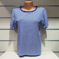 Нова дамска моряшка класическа тениска, Вискоза, снимка 5 - Тениски - 30499118