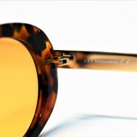 DSQUARED2 🍊 Дамски огледални слънчеви "TIGER’S EYE" очила нови с кутия, снимка 8 - Слънчеви и диоптрични очила - 40678901