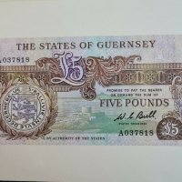 Scarce GUERNSEY 🇬🇬  £ 5  ND 1980  UNC, снимка 1 - Нумизматика и бонистика - 31024067