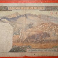 Банкнота 100 франка Алжир , снимка 3 - Нумизматика и бонистика - 28140318