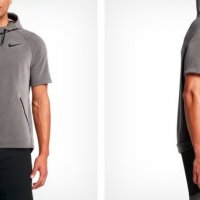 тениска тип суитшърт Nike DRY HOODIE SS HYPER Flex размер  S-M, снимка 6 - Спортни дрехи, екипи - 36806573