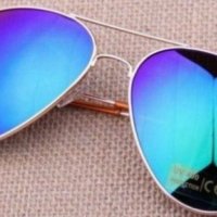 мъжки сльнчеви очила Ray Ban Aviator огледални имат UV400 защита, снимка 4 - Слънчеви и диоптрични очила - 42065624