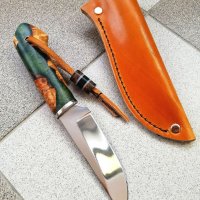 Ръчно изработен ловен нож от марка KD handmade knives ловни ножове, снимка 1 - Ловно оръжие - 39892122