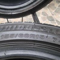 2бр летни гуми 155/60/15 BRIDGESTONE L0376, снимка 4 - Гуми и джанти - 44398675