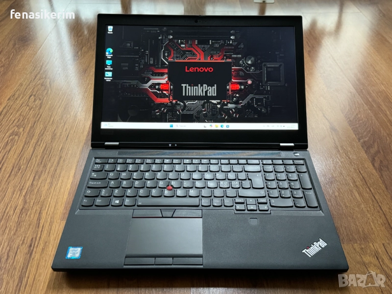 15.6' Full HD IPS Core i7-9850H Lenovo ThinkPad P53 32GB DDR4/512GB NVMe/Nvidia RTX 3000 6GB/Бат 6ч, снимка 1