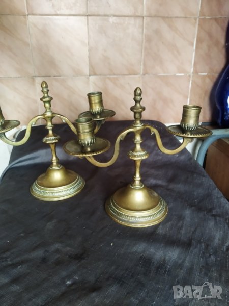 два барокови свещници-комплект, снимка 1