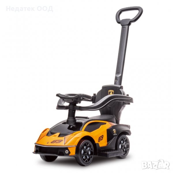 Детска кола Lamborghini Essenza SC V12, 12 - 36 месеца, Жълто/ черна, 67x28.5x29.5cm, снимка 1