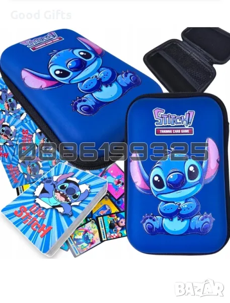 Калъф за карти Лило и Стич + 45 специални карти за игра Lilo and Stitch, снимка 1