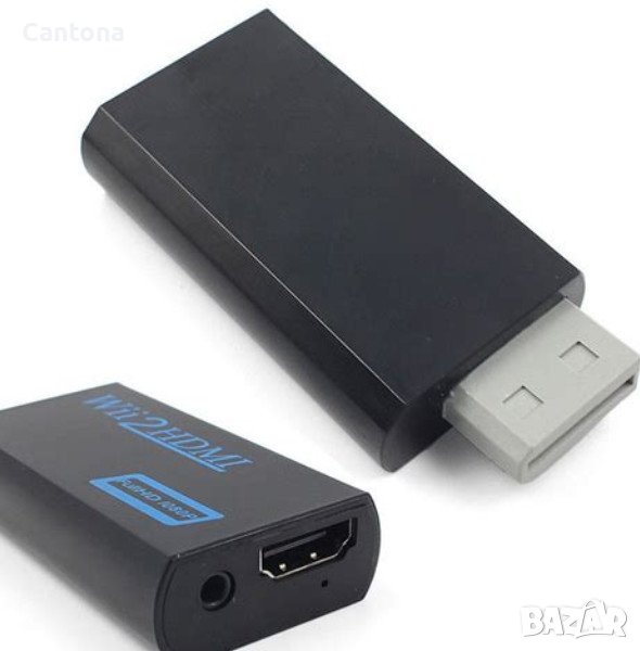 Wii към HDMI конвертор, с 3,5 мм аудио жак, поддържа всички Wii 1080P/720P режим на дисплей, Wii, Wi, снимка 1