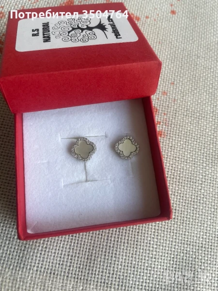 Сребърни обици, снимка 1