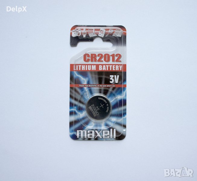Литиева плоска батерия MAXELL 3V CR2012 (DL2012), снимка 1