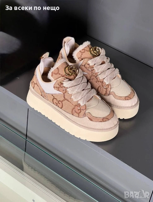 Gucci Дамски Меки И Топли Зимни Маратонки👟Дамски Спортни Обувки Гучи - Различни Цветове Код E1132, снимка 1