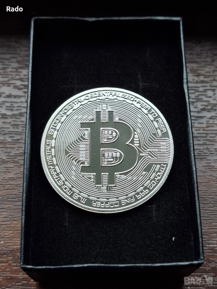Юбилейна Биткойн монета Bitcoin, снимка 1