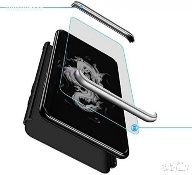 Калъф за Samsung Galaxy S8 Plus (черен + сребрист) + [2 бр.] - 3D закалени протектори , снимка 1