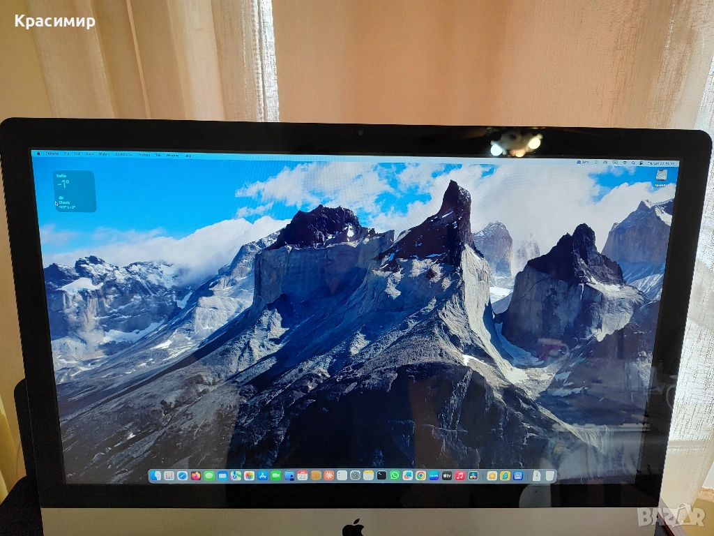 Apple iMac 27 inch Quad HD IPS MacOS BigSur, снимка 1