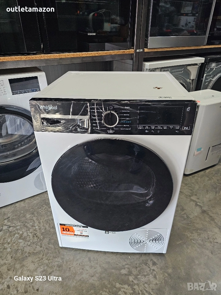 сушилня с термопомпа whirlpool 9 кг., снимка 1