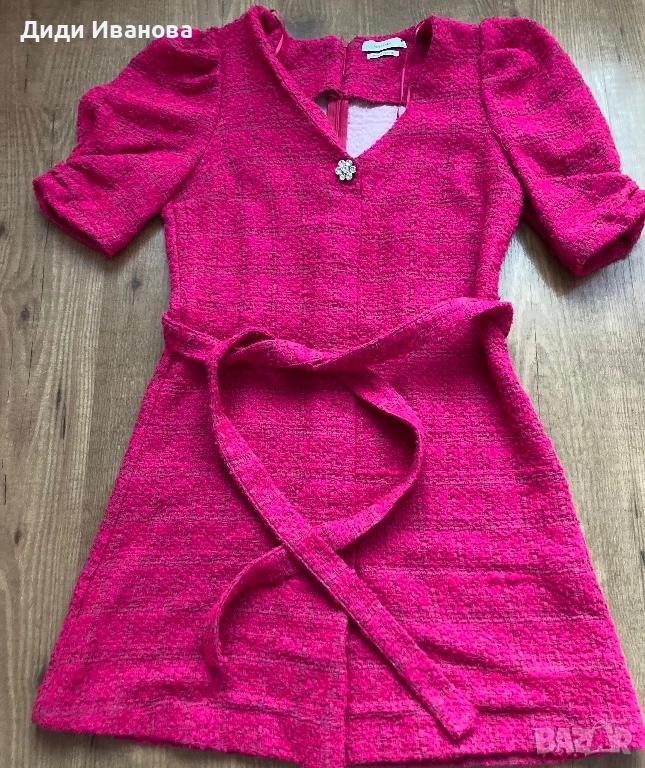 Дамска рокля с къс ръкав, снимка 1