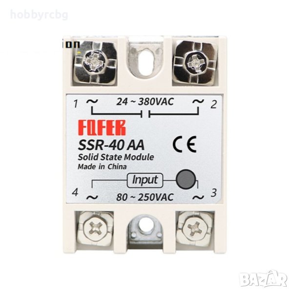 Солид стейт реле 80-250VAC товароносимост 40А 24-380 VAC, снимка 1