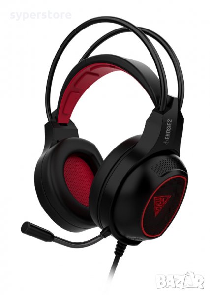 Слушалки с микрофон Геймърски Gamdias Eros E2 Черни Gaming Headset, снимка 1