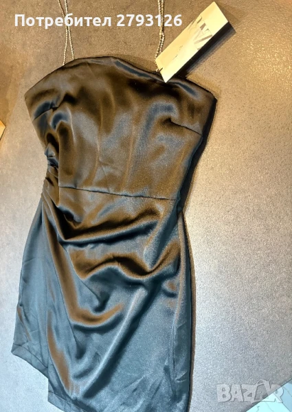Сатенена рокля ZARA, снимка 1
