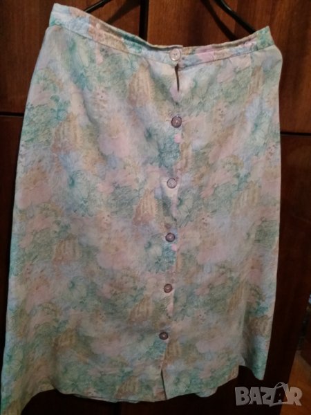 Дамска лятна пола с копчета отпред, снимка 1