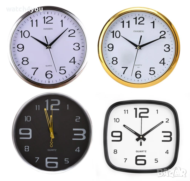 НОВ КАЧЕСТВЕН СТЕНЕН ЧАСОВНИК С БЕЗШУМЕН ПЛАВЕН МЕХАНИЗЪМ.СТЕННИ ЧАСОВНИЦИ С ГОЛЕМИ ЦИФРИ.WALL CLOCK, снимка 1