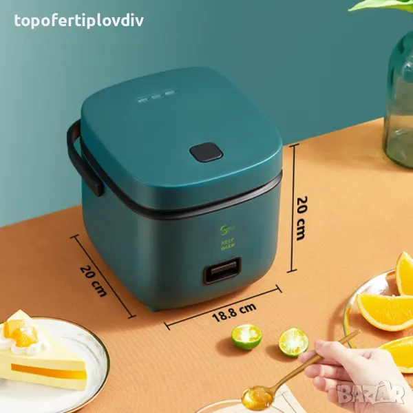 Уред за готвене на ориз 1.2 Litre Rice Cooker with Steamer, Non-Stick Cooking, снимка 1