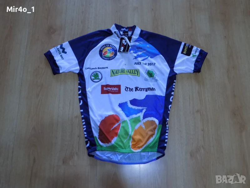 ново вело джърси event тениска горнище екип блуза елек шосейно колоездене оригинално мъжко L, снимка 1