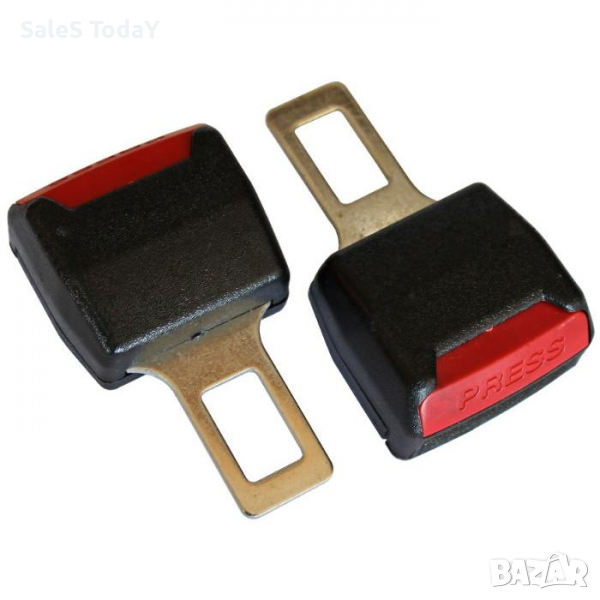 Залъгалка за колан, закопчалка, 2 бр., черен, снимка 1