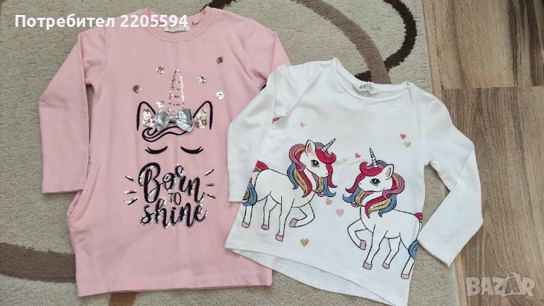 Туника и блузка еднорог, снимка 1