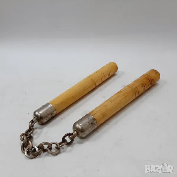 Старо дървено нунчаку(12.1), снимка 1
