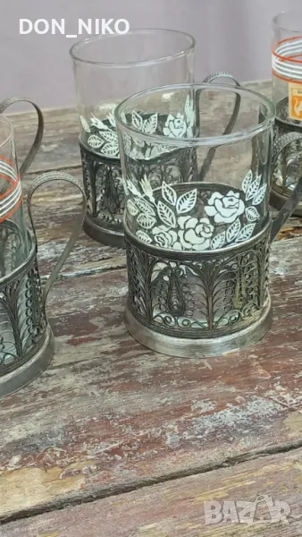 Руски Подстакани за чай, снимка 1