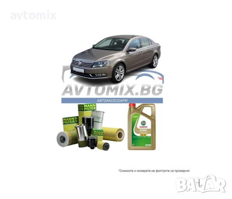 Комплект масло и филтри за VW Passat B7 2.0 TDI, 2010-2015 г., снимка 1
