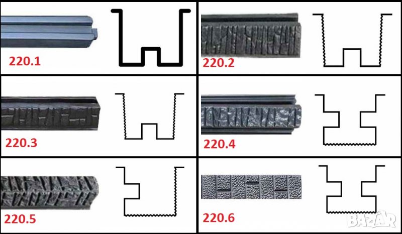 Калъпи  от АБС за стълбове, основи и капаци за огради, снимка 1