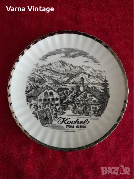 Колекционерска порцеланова чиния Kochel Am See. Германия., снимка 1