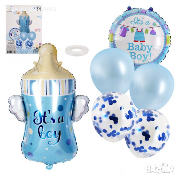 Комплект Балони "Baby Boy" /6 броя/, снимка 1