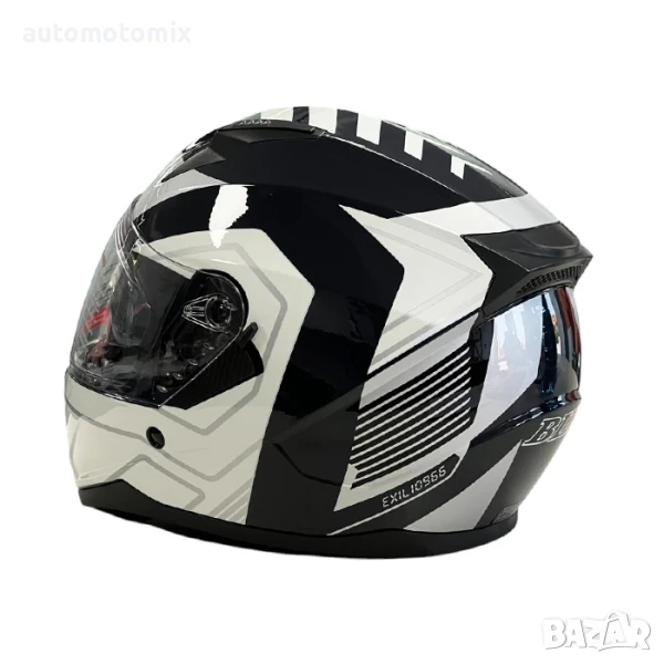 КАСКА ЗА МОТОР С ОЧИЛА, Размери S, M, L, XL - Сив - 721420, снимка 1