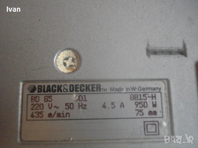 950 Вата-Голям Лентов Шлайф-Старо Качество-Оригинален-Black Decker BD85-W.Germany-Скорост 435м/мин, снимка 14 - Други инструменти - 42101819
