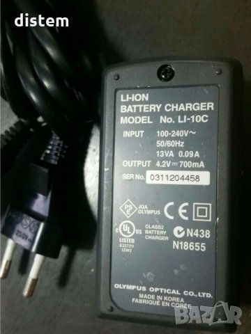 Зарядно за батерии OLYMPUS Li-10C, снимка 2 - Батерии, зарядни - 31839494
