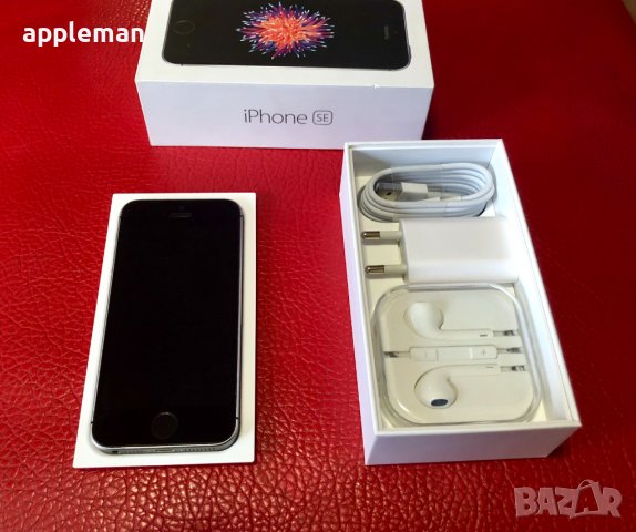 Apple iPhone SE 32Gb Black Фабрично отключен Айфон телефон, снимка 2 - Apple iPhone - 30577180