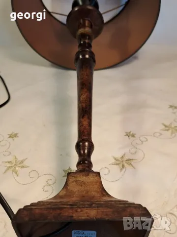 лампа с бронзов пиедестал 23/6, снимка 9 - Настолни лампи - 49663415