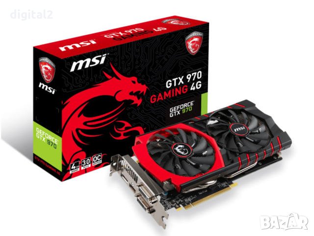 MSI GeForce GTX 970 4GB GDDR5 256bit (GTX 970 GAMING 4G) Видео карти 24 м  гар ., снимка 9 - Видеокарти - 32068400
